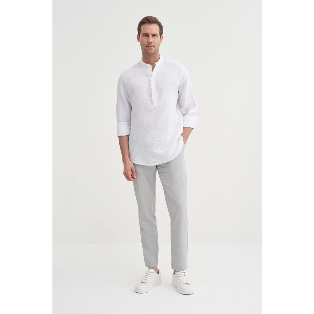 REGULAR FIT 20250U.KOL GÖMLEK CAZ 20250 - CAZADOR - BEYAZ - XXL