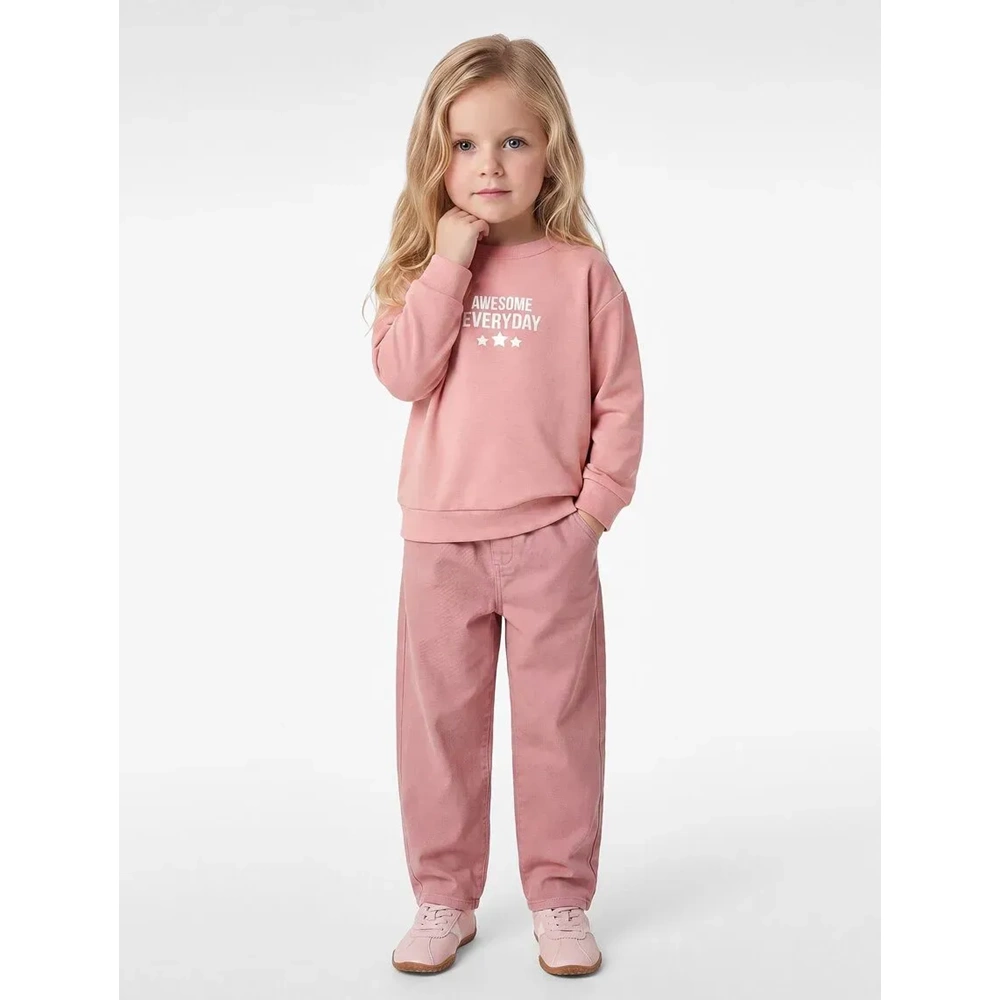 Kız Bebek Baskılı Sweatshirt - 7WMG10049AK