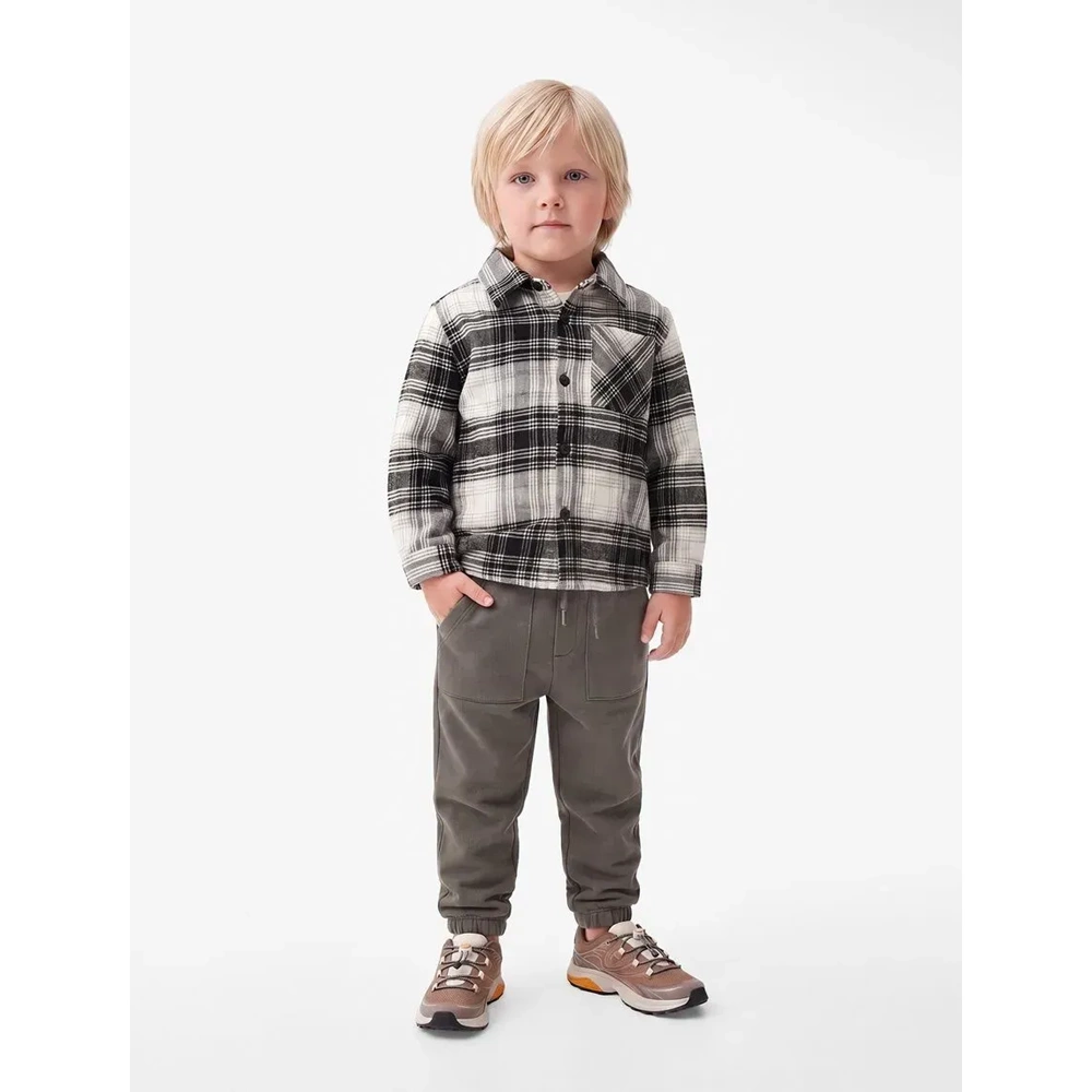 Erkek Bebek Pamuklu Şardonlu Jogger Eşofman Altı - 7WMB40011TK