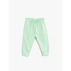 Kız Bebek Giyim Eşofman Alt 2YMG49770OK Fıstık Yeşili