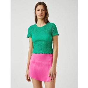 Kadın Giyim Tişört 2YAK13807EK Yeşil