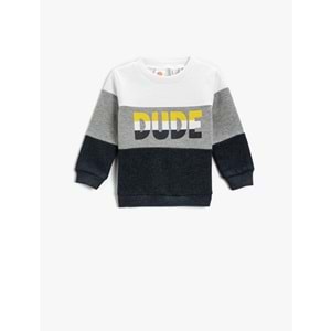 Erkek Bebek Giyim Sweatshirt 3WMB10013TK Ekru