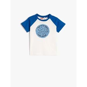 Erkek Bebek Giyim Tişört 3SMB10384TK Beyaz