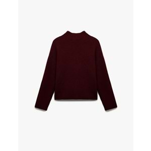 Kadın Giyim Rahat Kalıp Basic Triko Kazak - KOTON - 6WAL90027HT - BORDO - S