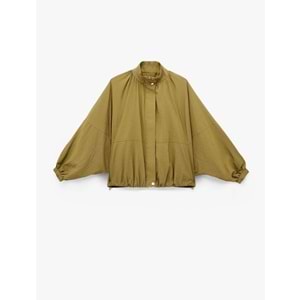 Kadın Giyim Regular Fit Düğmeli Cep Detaylı Kolsuz V Yaka Yelek - KOTON - 6SAK00067EW - HAKİ - 38