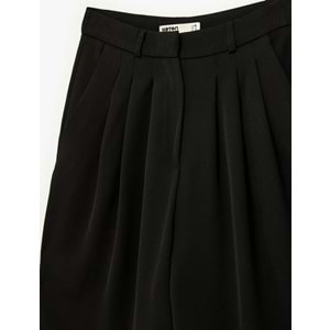 Kadın Giyim Pantolon - KOTON - 6SAK40279UW - SİYAH - 38