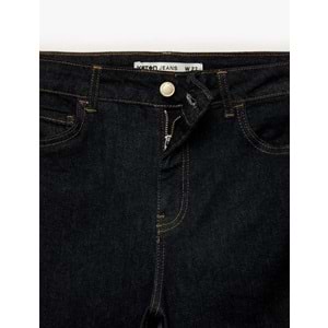 Kadın Giyim İspanyol Paça Pamuklu Denim Pantolon - Flare Jeans - KOTON - 6SAL40164MD - KOYU İNDİGO - 27/32