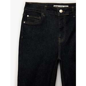 Kadın Giyim İspanyol Paça Pamuklu Denim Pantolon - Flare Jeans - KOTON - 6SAL40164MD - KOYU İNDİGO - 27/32