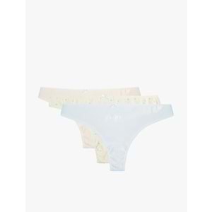 Kadın İç Giyim Külot - KOTON - 6SLK30047MK - MAVİ - M