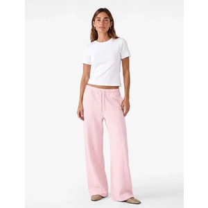 Dikiş Detaylı Geniş Paça Eşofman Altı 7WAK30025EK - KOTON - PEMBE - S