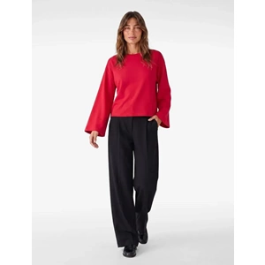 Bisiklet Yaka Oversize Tişört 7WAK50092EK - KOTON - KIRMIZI - M