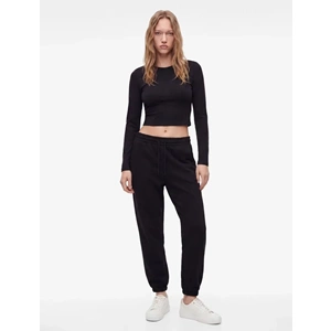 Beli Bağcıklı Jogger Eşofman Altı 7WAL40008IK - KOTON - SİYAH - XS
