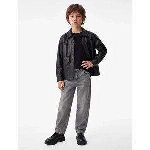 Pamuklu Barrel Denim Pantolon 7WKB40019TD - KOTON - GRİ - 6-7
