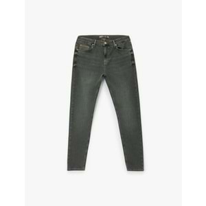 Erkek Giyim Pamuklu Normal Bel Slim Fit Jean Pantolon - Brad Jean 6WAM40017ND