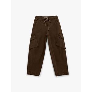 Kadın Giyim Pantolon - KOTON - 6WAL40023IW - KAHVERENGİ - 40