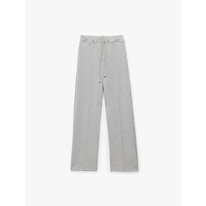 Kadın Giyim Modal Karışımlı Cepli Beli Bağlamalı Nervürlü Uzun Eşofman Altı - KOTON - 6WAK30016EK - GRİ MELANJ - XS