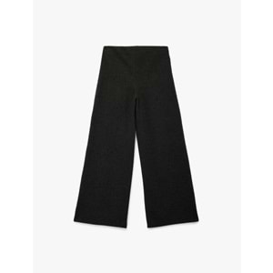 Kadın Giyim Modal Kumaş Düz Geniş Paça Kumaş Pantolon - KOTON - 6WAK40027EK - ANTRASİT - M