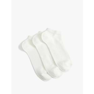 Kadın Aksesuar Pamuklu 3'lü Kısa Çorap Seti