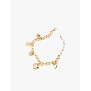 Kadın Aksesuar Zincir Kolye Katlı Taş Charm Detaylı