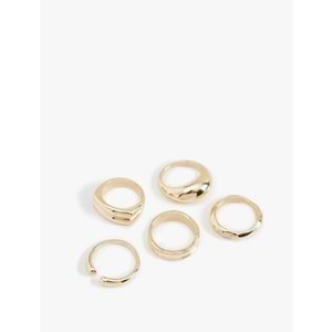 Kadın Aksesuar 5'li Yüzük Seti - KOTON - 6WAK70247AA - ALTIN - S