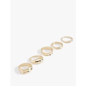 Kadın Aksesuar 5'li Yüzük Seti - KOTON - 6WAK70247AA - ALTIN - S