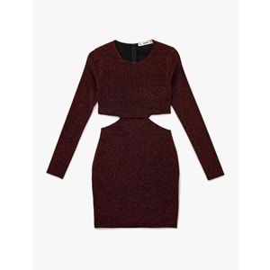 Kadın Giyim Elbise - KOTON - 6WAL80004IK - BORDO - XL