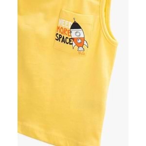 Erkek Bebek Giyim Atlet 2SMB30009TK Sarı