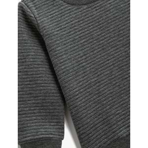 Erkek Bebek Giyim Sweatshirt 3WMB10048TK Antrasit