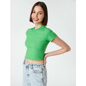 Kadın Giyim Tişört 2YAK13752EK Yeşil