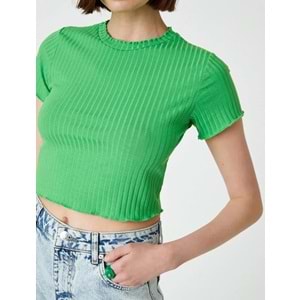 Kadın Giyim Tişört 2YAK13752EK Yeşil