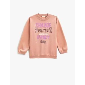 Kız Çocuk Giyim Sweatshirt 3WKG10172AK Pembe