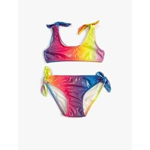 Kız Çocuk Giyim Bikini Set 3SKG00001BM Pembe Desenli