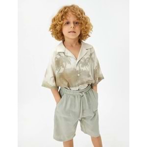 Erkek Çocuk Giyim Polo Tişört 3SKB10662TK Bej Desenli