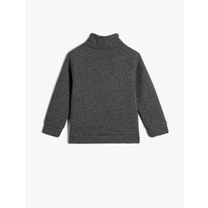 Erkek Çocuk Giyim Basic Sweatshirt - KOTON - 4WKB10119TK - GRİ - 5-6 YAŞ