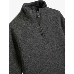 Erkek Çocuk Giyim Basic Sweatshirt - KOTON - 4WKB10119TK - GRİ - 5-6 YAŞ