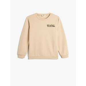 Erkek Çocuk Giyim Sweatshirt - KOTON - 4WKB10258TK - EKRU - 13-14 YAŞ