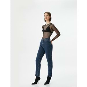 Kadın Giyim Pantolon - KOTON - 4WAL40012MD - ORTA İNDİGO - 25/32