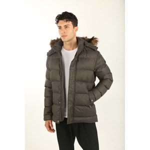 Erkek Giyim Şişme Mont - BRANGO - 80179 - KAHVERENGİ - XXXL
