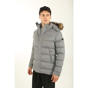 Erkek Giyim Şişme Mont - BRANGO - 80179- GRİ - L