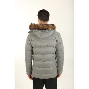 Erkek Giyim Şişme Mont - BRANGO - 80179- GRİ - L
