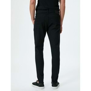 Skinny Fit Kot Pantolon - Michael Jean - KOTON - 4SAM40233ND - SİYAH - 32/30