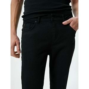 Skinny Fit Kot Pantolon - Michael Jean - KOTON - 4SAM40233ND - SİYAH - 32/30