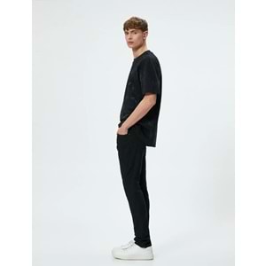 Super Skinny Fit Kot Pantolon - Justin Jean - KOTON - 4SAM40232ND - SİYAH - 34/30