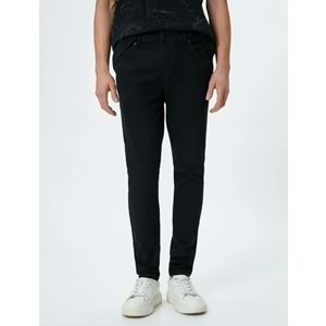Super Skinny Fit Kot Pantolon - Justin Jean - KOTON - 4SAM40232ND - SİYAH - 34/30
