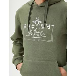 Erkek Giyim Sweatshirt - KOTON - 4WAM70255MK - HAKİ - XL