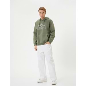 Erkek Giyim Sweatshirt - KOTON - 4WAM70255MK - HAKİ - XL