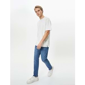 Slim Fit Kot Pantolon - Brad Jean - KOTON - 4SAM40009ND - ORTA İNDİGO - 31/32