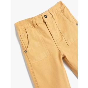 Erkek Çocuk Chino Pantolon Pamuklu Cepli 4SKB40016TW