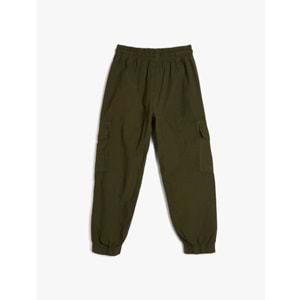 Erkek Çocuk Basic Jogger Pantolon Beli Bağlamalı Pamuklu 4SKB40021TW