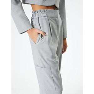 Yüksek Bel Jogger Pantolon Kargo Cepli - 4SAK40134UW